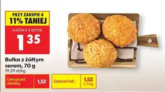 Biedronka bułka z żółtym serem , 70 g oferta