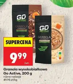 Biedronka Granola wysokobiałkowa Go Active, 200 g oferta