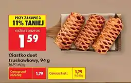 Biedronka Ciastko duet truskawkowy 94 g oferta