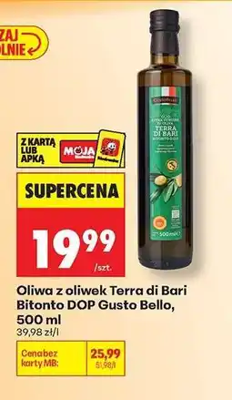 Biedronka Oliwa z oliwek Terra di Bari Bitonto DOP Gusto Bello, 500 ml oferta