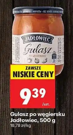 Biedronka Gulasz po węgiersku Jadłowiec, 500 g oferta