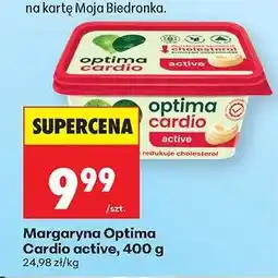 Biedronka Margaryna Optima Cardio Active, 400 g oferta