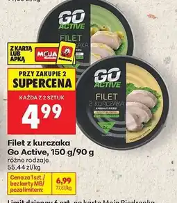 Biedronka Filet z kurczaka Go Active, 150 g/90 g oferta