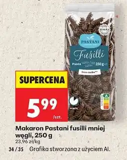 Biedronka Makaron Pastani fusilli mniej węgli, 250 g oferta