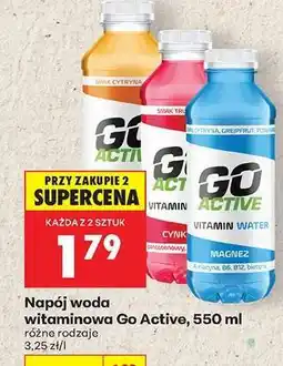 Biedronka Napój woda witaminowa Go Active, 550 ml oferta