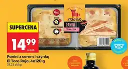 Biedronka Panini z serem i szynką El Toro Rojo, 4x120 g oferta