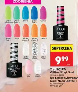 Biedronka Top UV/LED Glitter Niuqi, 5 ml oferta