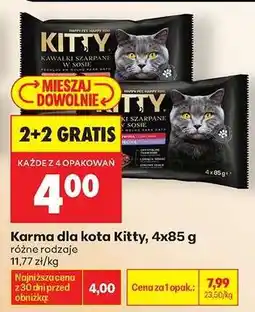 Biedronka Karma dla kota Kitty, 4x85 g oferta
