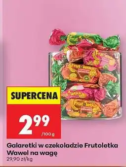 Biedronka Galaretki w czekoladzie Frutolatka Wawel na wagę oferta