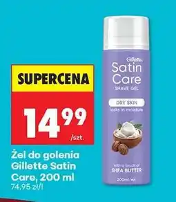 Biedronka żel do golenia Gillette Satin Care, 200 ml oferta