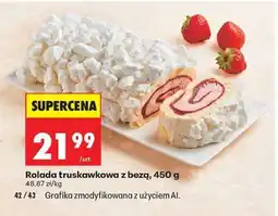Biedronka Rolada truskawkowa z bezą, 450 g oferta