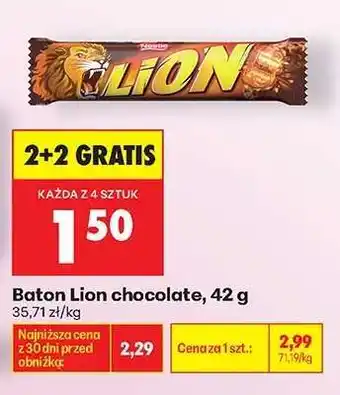 Biedronka Baton Lion chocolate, 42 g oferta