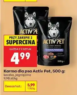 Biedronka Karma dla psa Activ Pet, 500 g oferta