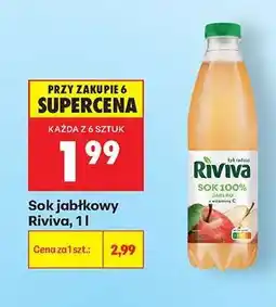 Biedronka Sok jabłkowy Riviva, 1l oferta