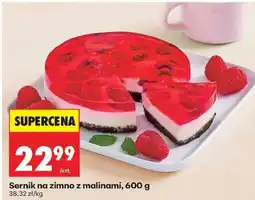 Biedronka Sernik na zimno z malinami, 600 g oferta