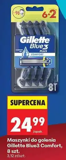 Biedronka Maszynki do golenia Gillette Blue3 Comfort , 8 szt oferta