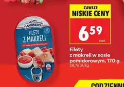 Biedronka FILETY Z MAKRELI W SOSIE POMIDOROWYM 170 G oferta