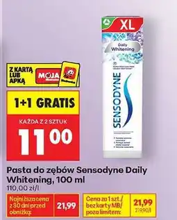 Biedronka PASTA DO ZĘBÓW SENSODYNE DAILY WHITENING, 100 ML oferta