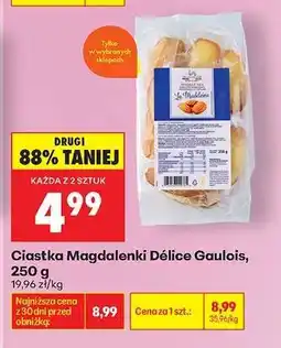 Biedronka Ciastka Magdalenki Délice Gaulois, 250 g oferta