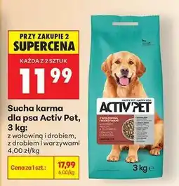 Biedronka Sucha karma dla psa Activ Pet 3 kg oferta