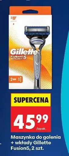 Biedronka Maszynka do golenia + wkłady Gillette Fusion5, 2 szt oferta
