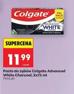 Biedronka Pasta do zębów Colgate Advanced White Charcoal 2x75 ml oferta
