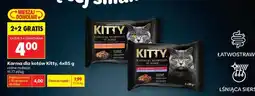 Biedronka Karma dla kotów Kitty, 4x85 g oferta