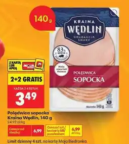 Biedronka Polędwica Sopocka Kraina Wędlin 140 g oferta