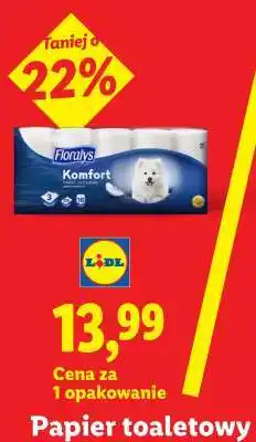 Lidl Papier toaletowy Floralys Komfort oferta