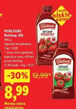 Lidl PUDLISZKI Ketchup, XXL oferta