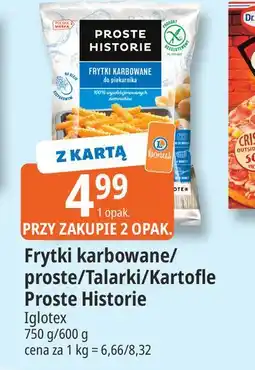E.Leclerc Frytki karbowane/proste/Talarki/Kartofle Proste Historie oferta