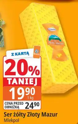 E.Leclerc Ser żółty Złoty Mazur Mlekpol oferta