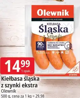 E.Leclerc Kiełbasa śląska z szynki ekstra Olewnik oferta