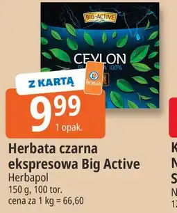 E.Leclerc Herbata czarna ekspresowa Big Active Herbapol oferta