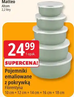 E.Leclerc Pojemniki emaliowane z pokrywką Florentyna oferta