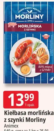 E.Leclerc Kiełbasa morlińska z szynki Morliny Animex oferta