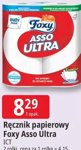 E.Leclerc Ręcznik papierowy Foxy Asso Ultra oferta