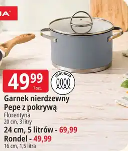 E.Leclerc Garnek nierdzewny Pepe z pokrywą Florentyna oferta