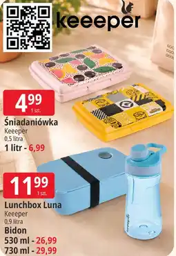 E.Leclerc Śniadaniówka Keeeper / Lunchbox Luna / Bidon oferta
