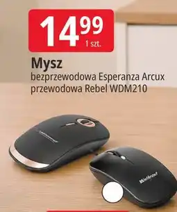 E.Leclerc Mysz bezprzewodowa Esperanza Arcux / przewodowa Rebel WDM210 oferta