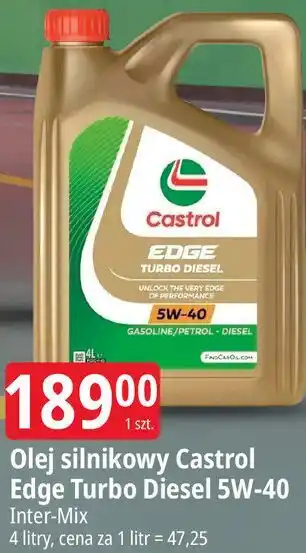 E.Leclerc Olej silnikowy Castrol Edge Turbo Diesel 5W-40 oferta