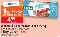 E.Leclerc Woreczki do zamrażania ze struną Elembal oferta