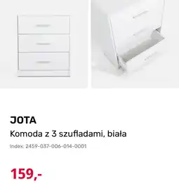 Agata Meble Agata JOTA Komoda z 3 szufladami, biała oferta