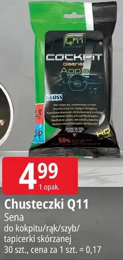 E.Leclerc Chusteczki Q11 Sena do kokpitu/rąk/szyb/tapicerki skórzanej oferta