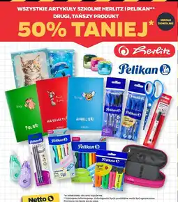 Netto Wszystkie artykuły szkolne Herlitz i Pelikan oferta