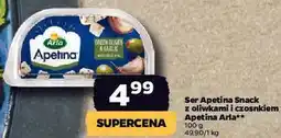 Netto Ser Apetina Snack z oliwkami i czosnkiem Arla Apetina oferta