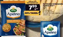 Netto Ser Cheddar & Mozzarella wiórki Apetina Arla oferta
