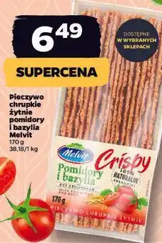 Netto Melvit Crispy Pieczywo chrupkie żytnie pomidory i bazylia oferta