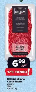 Netto Salami milano plasterki Corte Buona oferta