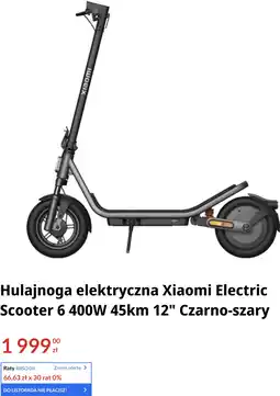 RTV EURO AGD Hulajnoga elektryczna Xiaomi Electric Scooter 4 600W 35km 10 Czarno-szary oferta